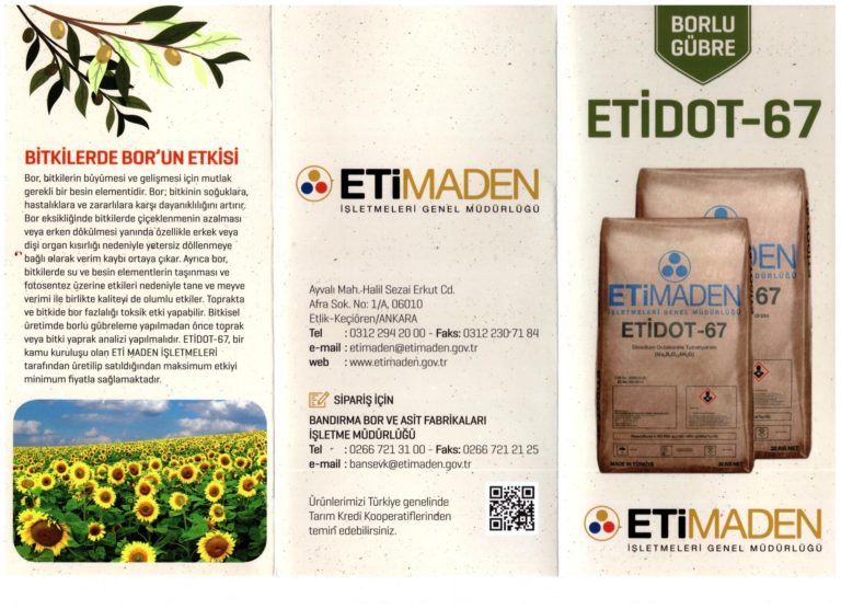 Bitkilerde Bor Mucizesi ve   Etkisi